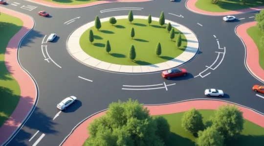 limitation-de-vitesse-sur-un-rond-point-regles-a-connaitre